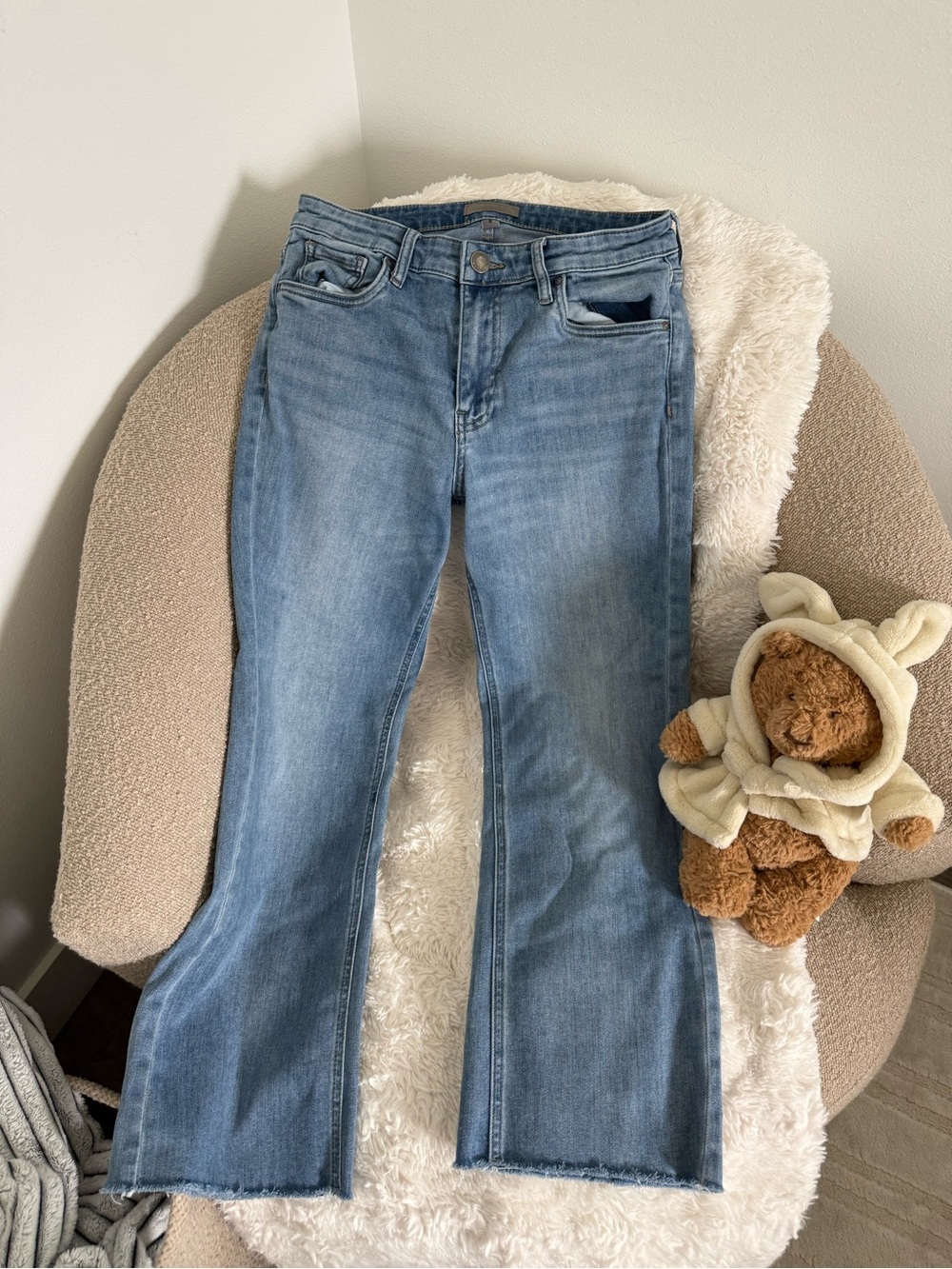 KUT- Women’s Light Blue Denim Flared Jeans